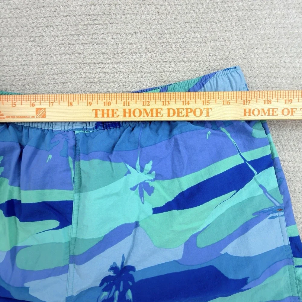 SAXX Go Coastal 2N1 Volley Swim Trunks XL Blue Tropical Palm BallPark Pouch